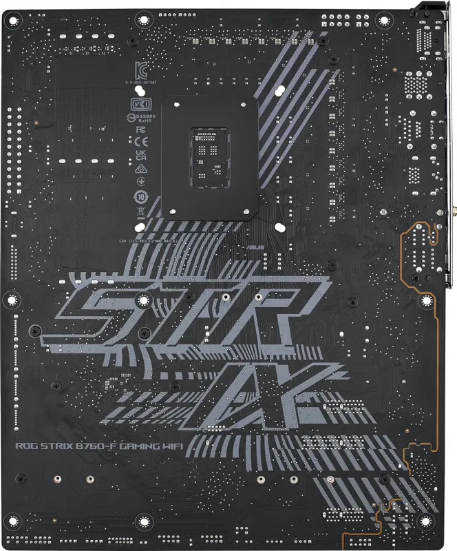 Материнская плата ASUS ROG STRIX B760-F GAMING WIFI, LGA1700, B760, 4*DDR5, HDMI+DP, 4xSATA3 + RAID, M2, Audio, Gb LAN, USB 3.2, USB 2.0, ATX; 90MB1CT0-M0EAY0