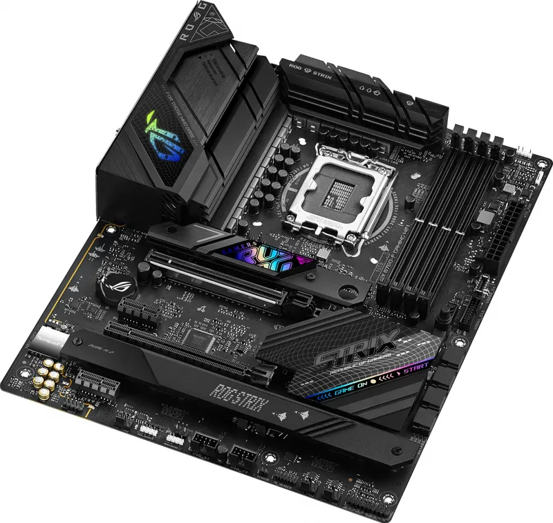 Материнская плата ASUS ROG STRIX B760-F GAMING WIFI, LGA1700, B760, 4*DDR5, HDMI+DP, 4xSATA3 + RAID, M2, Audio, Gb LAN, USB 3.2, USB 2.0, ATX; 90MB1CT0-M0EAY0