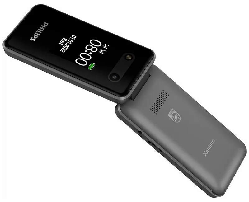 Мобильный телефон Philips E2602 Xenium темно-серый раскладной 2Sim 2.8" 240x320 Nucleus 0.3Mpix GSM900/1800 FM microSD max32Gb