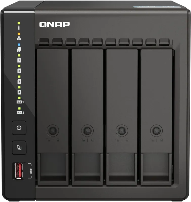 Сетевое хранилище NAS Qnap Original TS-453E-8G 4-bay настольный (TS-453E-8G)