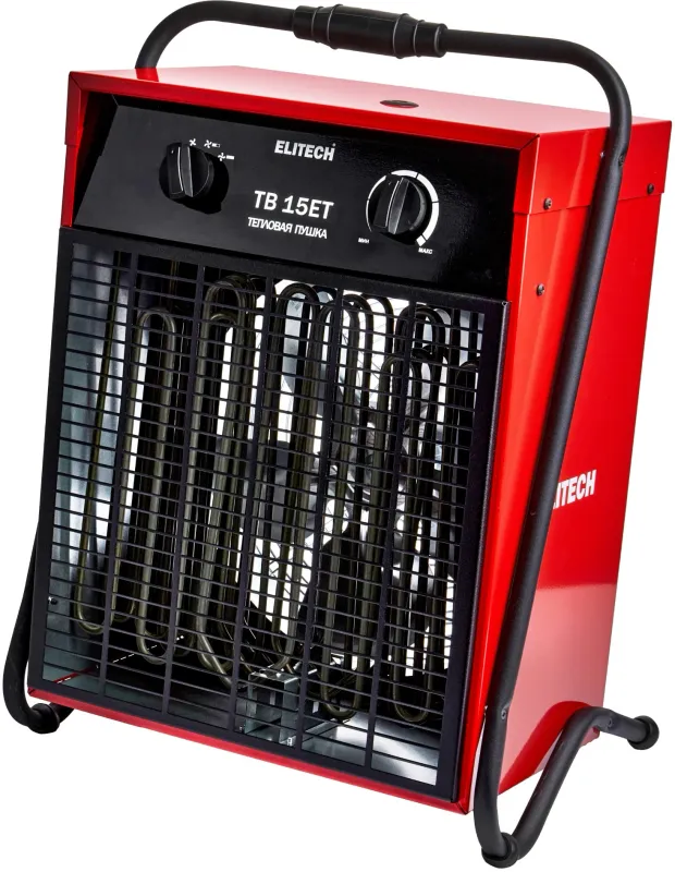 Тепловая пушка электрическая Elitech ТВ 15ЕТ 12000Вт красный/черный