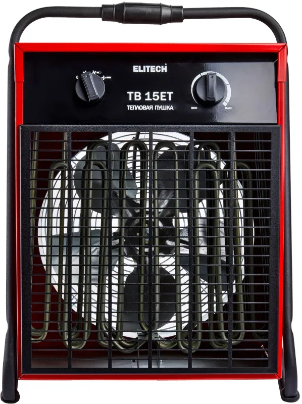 Тепловая пушка электрическая Elitech ТВ 15ЕТ 12000Вт красный/черный
