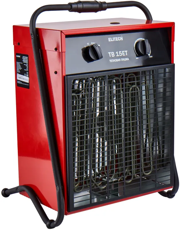 Тепловая пушка электрическая Elitech ТВ 15ЕТ 12000Вт красный/черный