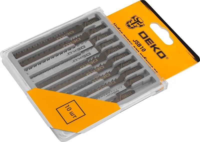 Набор пилок по дереву Deko JSB10 10пред. (лобзики)