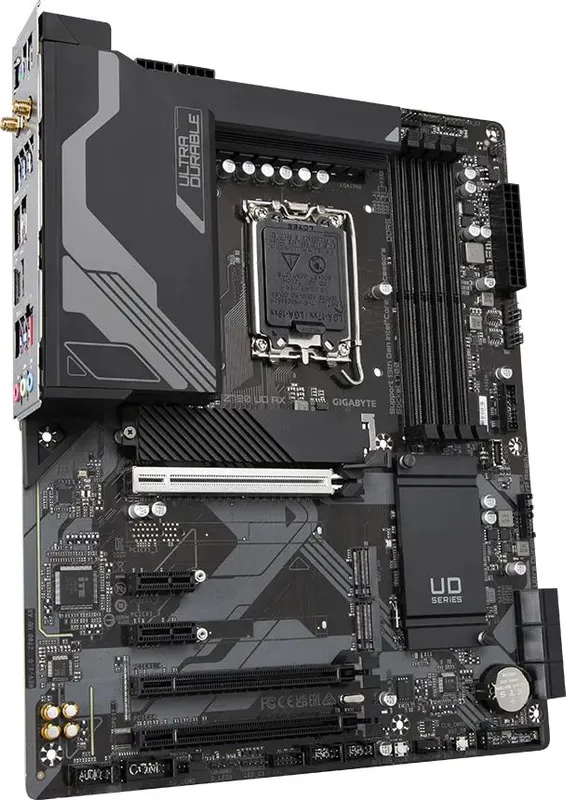 Материнская плата GIGABYTE Z790 UD AX, LGA1700, Z790, 4*DDR5, DP+HDMI,  6 SATA 6 Гб/с, M2, Audio, Gb LAN, USB 3.2, USB 2.0, Type-C, ATX