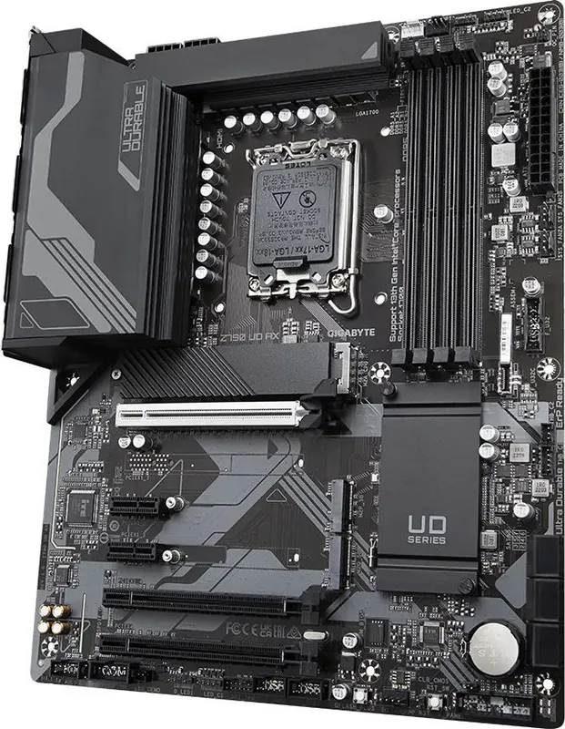 Материнская плата GIGABYTE Z790 UD AX, LGA1700, Z790, 4*DDR5, DP+HDMI,  6 SATA 6 Гб/с, M2, Audio, Gb LAN, USB 3.2, USB 2.0, Type-C, ATX