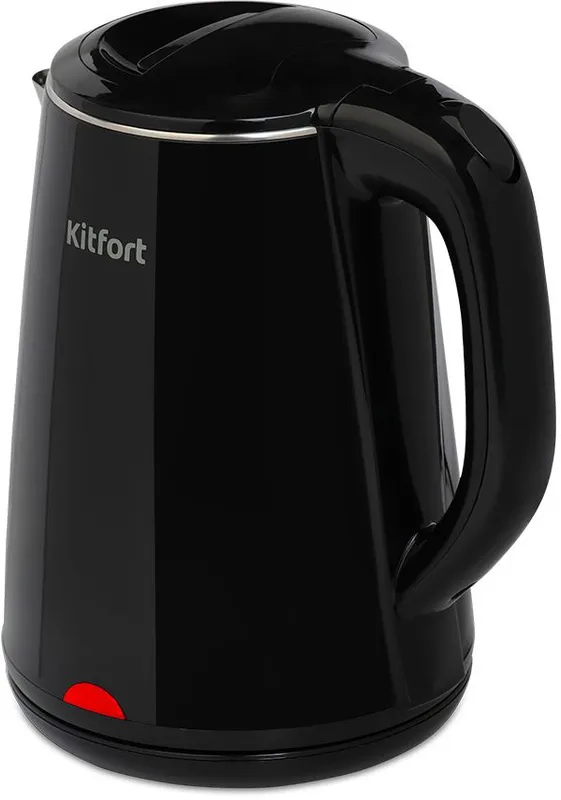 Чайник электрический Kitfort КТ-6160 1.8л. 2200Вт черный корпус: металл/пластик