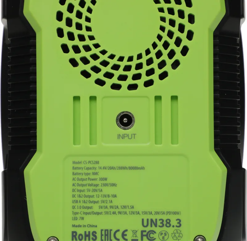 Электростанция портативная Cactus CS-PCS288 80000mAh 2.1A 3xUSB черный