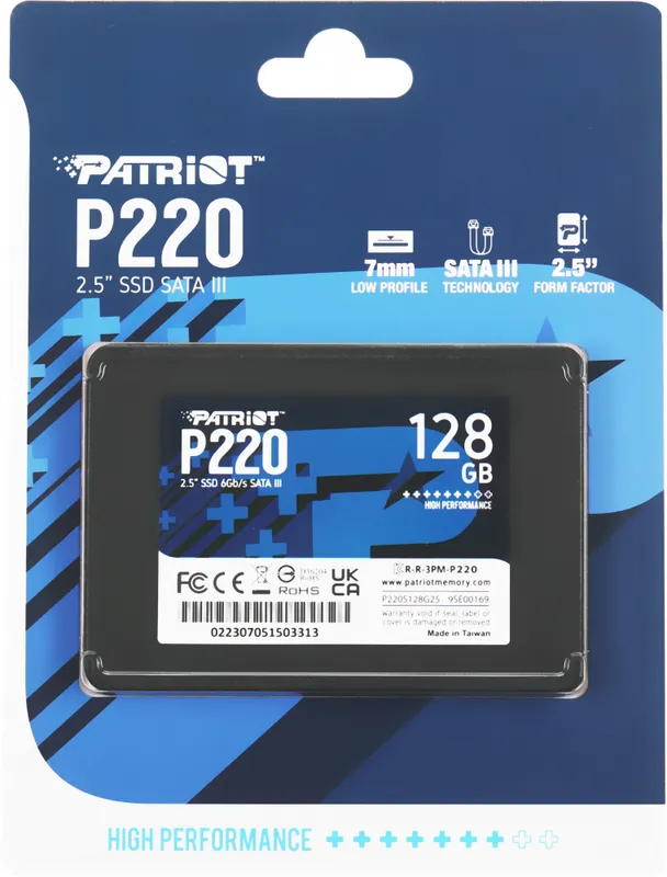 Накопитель SSD Patriot SATA-III 128GB P220S128G25 P220 2.5"
