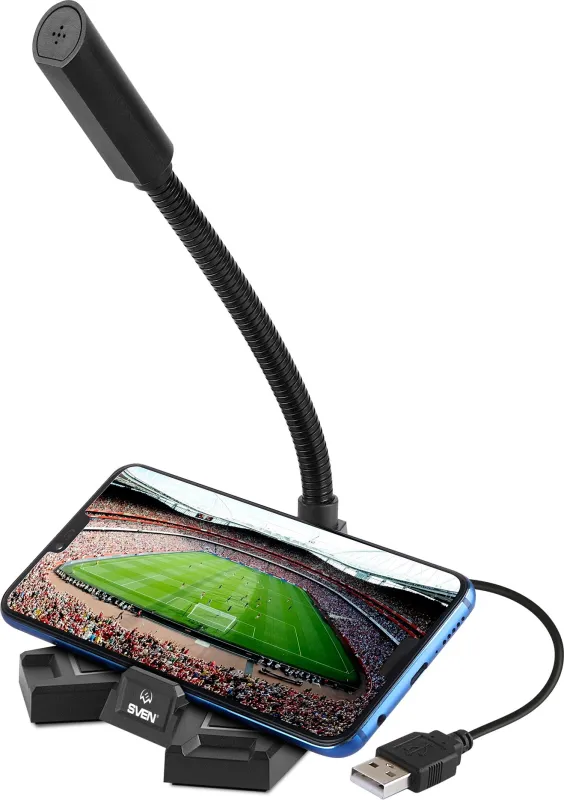 Микрофон проводной Sven MK-600 1.8м черный