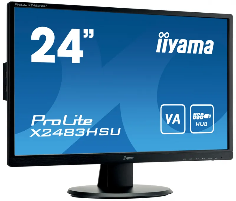 Монитор Iiyama 23.8" ProLite X2483HSU-B5 черный VA LED 16:9 HDMI M/M матовая 250cd 178гр/178гр 1920x1080 75Hz DP FHD USB 3.9кг