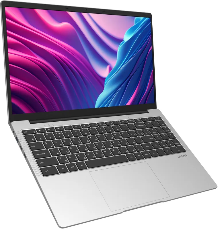Ноутбук Digma EVE P5851 Pentium Silver N5030 8Gb SSD256Gb Intel UHD Graphics 605 15.6" IPS FHD (1920x1080) Windows 11 Professional silver WiFi BT Cam 5000mAh (DN15N5-8CXW05)