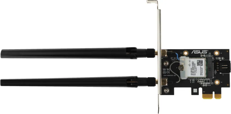 Адаптер ASUS PCE-AXE5400//WIFI 802.11ax, 2402 + 574Mbps, PCI-E Adapter, 2 antenna; 90IG07I0-ME0B10