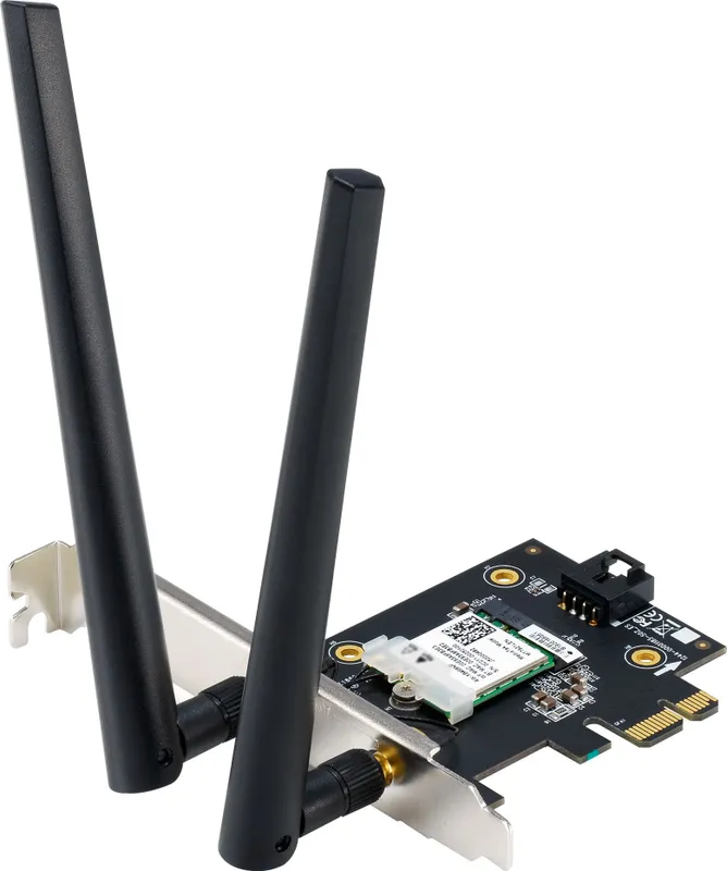 Адаптер ASUS PCE-AXE5400//WIFI 802.11ax, 2402 + 574Mbps, PCI-E Adapter, 2 antenna; 90IG07I0-ME0B10