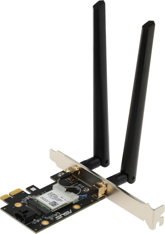 Адаптер ASUS PCE-AXE5400//WIFI 802.11ax, 2402 + 574Mbps, PCI-E Adapter, 2 antenna; 90IG07I0-ME0B10
