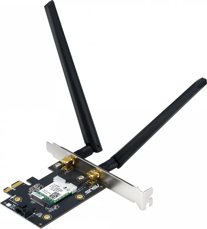 Адаптер ASUS PCE-AXE5400//WIFI 802.11ax, 2402 + 574Mbps, PCI-E Adapter, 2 antenna; 90IG07I0-ME0B10