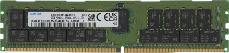 Память DDR4 Samsung M393A4K40EB3-CWEBY 32Gb DIMM ECC Reg PC4-25600 CL22 3200MHz