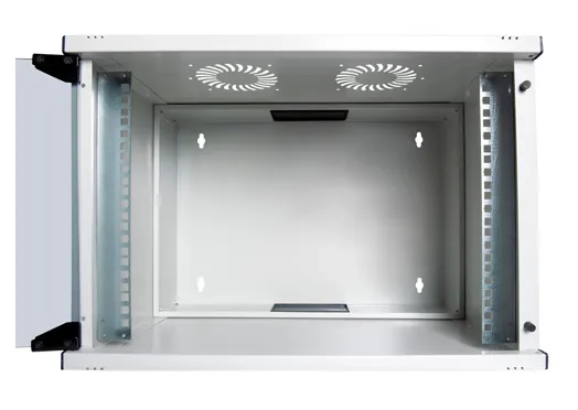 Шкаф коммутационный Lande Set Soho (LN-SS12U5440-LG) настенный 12U 540x400мм пер.дв.стекл задн.дв.стал.лист несъемн.бок.пан. направл.под закл.гайки 50кг серый 11кг 592мм IP20 сталь