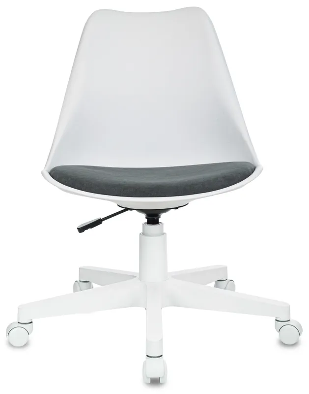 Кресло Бюрократ CH-W333 белый сиденье серый Alfa 44 крестов. пластик пластик белый