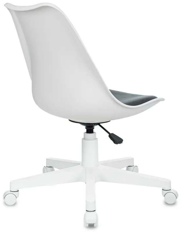 Кресло Бюрократ CH-W333 белый сиденье серый Alfa 44 крестов. пластик пластик белый