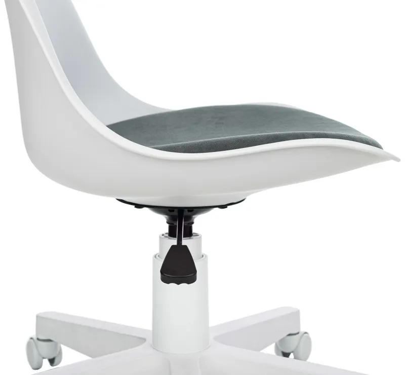 Кресло Бюрократ CH-W333 белый сиденье серый Alfa 44 крестов. пластик пластик белый