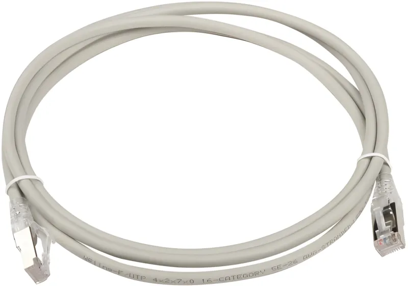 Патч-корд WRline WR-PC-RJ45-FTP-5E-2-GY FTP RJ-45 вил.-вилка RJ-45 кат.5E 2м серый LSZH