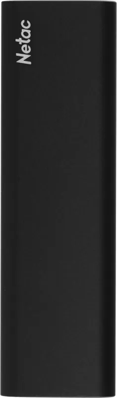 SSD накопитель Netac Z SLIM Black 500GB USB 3.2 Gen 2 Type-C External SSD, R/W up to 550MB/480MB/s,with USB-C to USB-A cable and USB-A to USB-C adapter 3Y wty