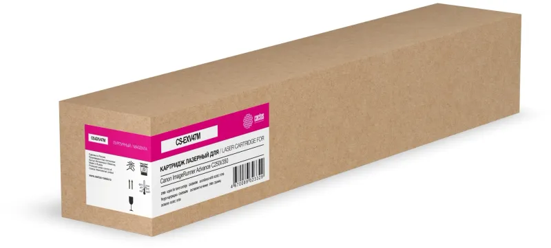 Картридж лазерный Cactus CS-EXV47M пурпурный (21500стр.) для Canon ImageRunner Advance C250I/350