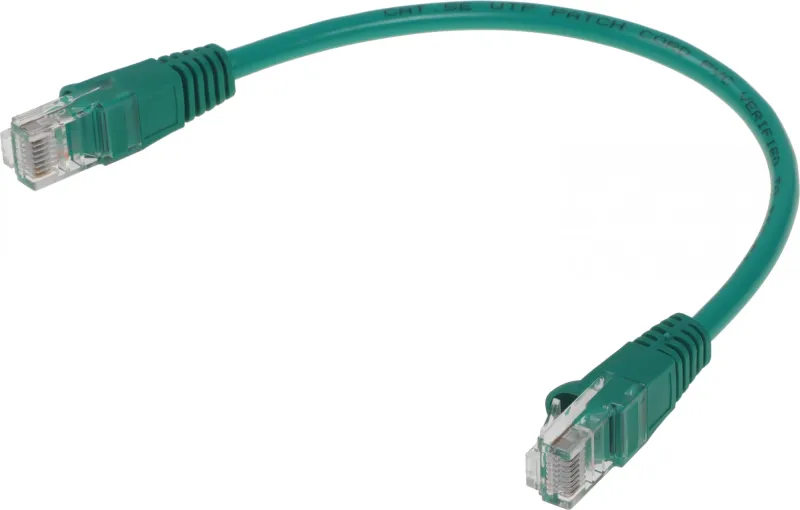 Патч-корд Buro UTP 4 пары cat.5E CCA molded 0.25м зеленый RJ-45 (m)-RJ-45 (m)