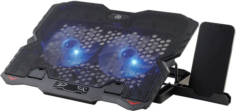 Подставка для ноутбука Digma D-NCP150-2 15.6"360x260x27мм 38дБ 2xUSB 2x 120ммFAN 650г металл/пластик черный