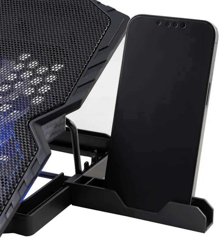 Подставка для ноутбука Digma D-NCP150-2 15.6"360x260x27мм 38дБ 2xUSB 2x 120ммFAN 650г металл/пластик черный