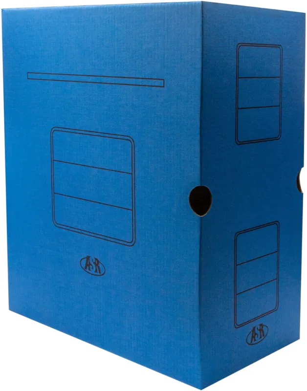 Короб архивный Silwerhof микрогофрокартон корешок 150мм синий (упак.:3шт)