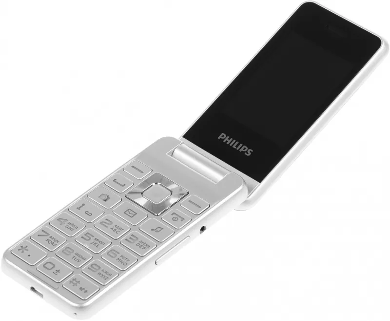Мобильный телефон Philips E2601 Xenium серебристый раскладной 2Sim 2.4" 240x320 Nucleus 0.3Mpix GSM900/1800 FM microSD max32Gb