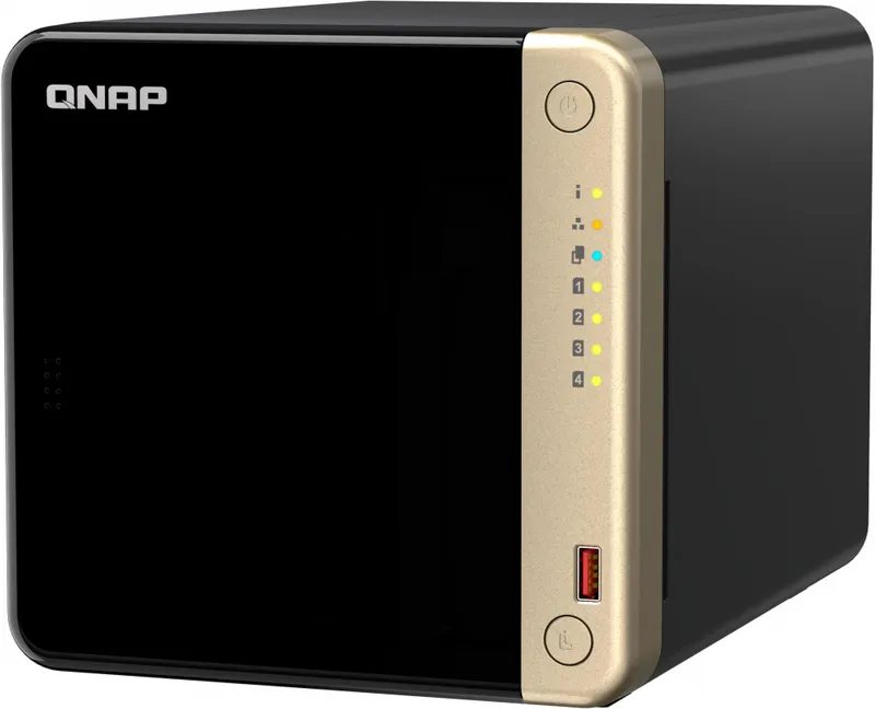 Система хранения данных QNAP SMB 2C 2GhzCPU/8Gb/upto 4HDD, (TS-464-8G)