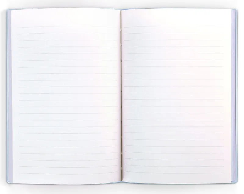 Блокнот Deli EN140LBLUE A5 210х143мм искусст. кожа 96л линейка мягкая обложка голубой