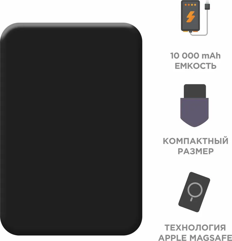 Мобильный аккумулятор Solove Solove Mi W12 Pro 10000mAh 3A черный (W12 PRO BLACK RUS)