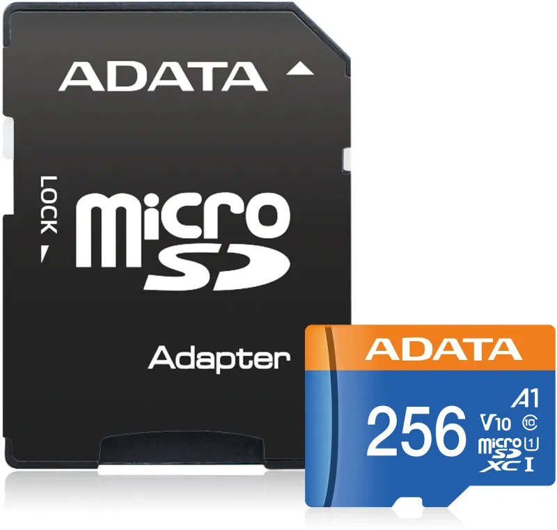Флеш карта microSDXC 256GB A-Data AUSDX256GUICL10A1-RA1 Premier Pro + adapter