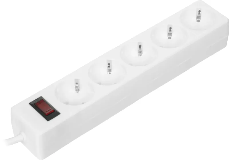Сетевой фильтр Defender ES 3м (5 розеток) белый (коробка)