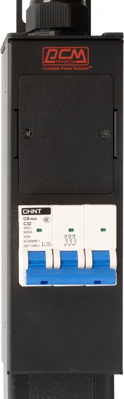 Аксессуар к источникам бесперебойного питания Блок распределения питания Powercom PDU-32AV24-18C3-6C9-3P 18*C13+6*C19, 32A, 1,5U, 3ph (1918812)