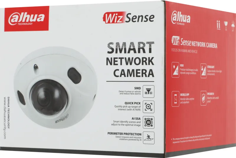 Камера видеонаблюдения IP Dahua DH-IPC-HDBW3441F-AS-0280B-S2 2.8-2.8мм цв. корп.:белый (DH-IPC-HDBW3441FP-AS-0280B-S2)