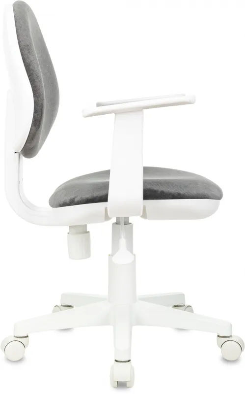 Кресло детское Бюрократ CH-W356AXSN серый Light-19 крестов. пластик пластик белый