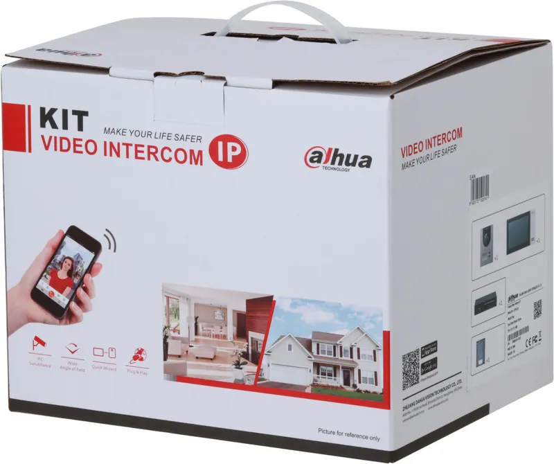 Комплект домофона Dahua DHI-KTP01L(S) черный