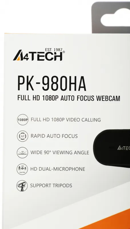 Камера Web A4Tech PK-980HA черный 2Mpix (1920x1080) USB3.0 с микрофоном