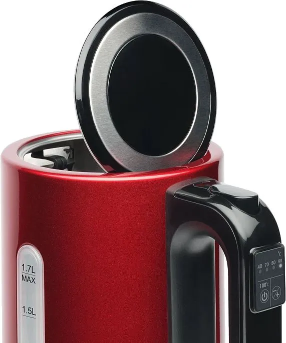 Чайник электрический Scarlett SC-EK21S77 1.7л. 2200Вт красный/черный (корпус: металл)
