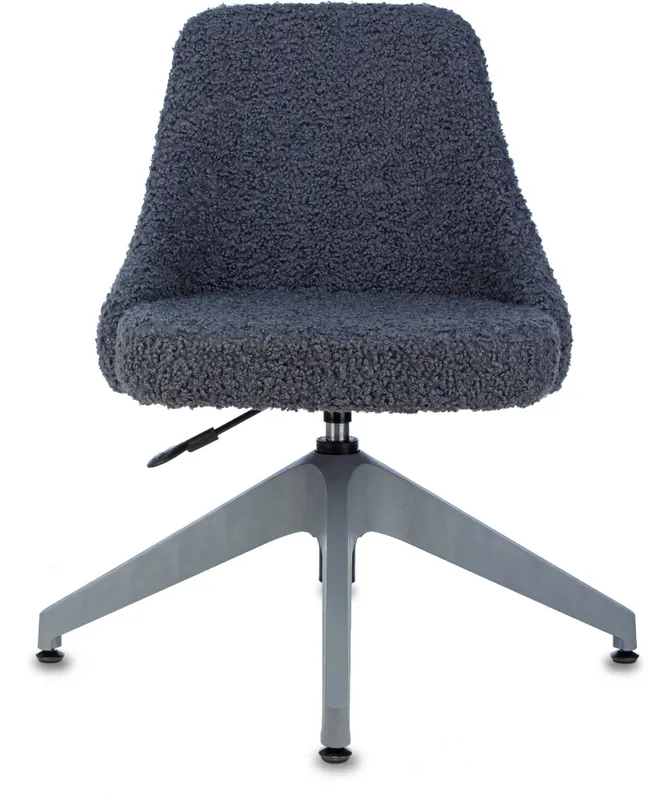 Кресло Бюрократ CH-340GLZ синий экомех крестов.4-луч. пластик пластик серый