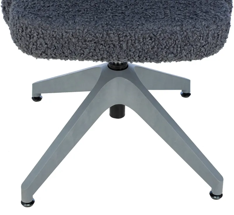 Кресло Бюрократ CH-340GLZ синий экомех крестов.4-луч. пластик пластик серый