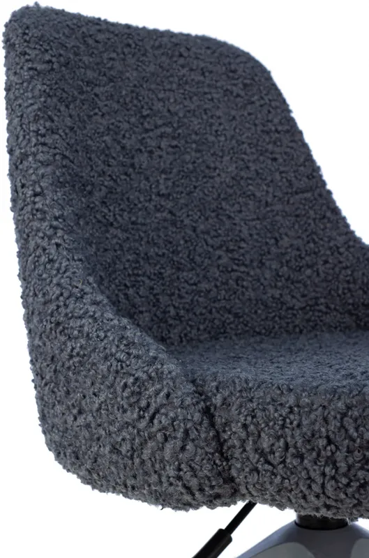 Кресло Бюрократ CH-340GLZ синий экомех крестов.4-луч. пластик пластик серый