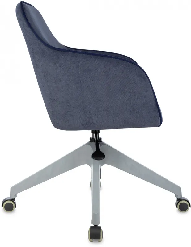 Кресло Бюрократ CH-380GL синий Light-27 крестов.4-луч. пластик пластик серый