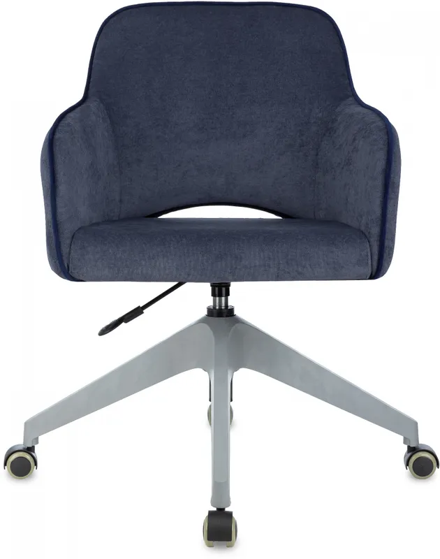 Кресло Бюрократ CH-380GL синий Light-27 крестов.4-луч. пластик пластик серый