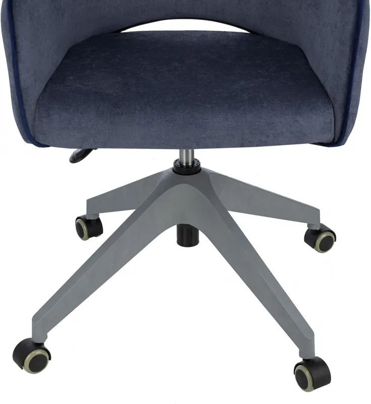 Кресло Бюрократ CH-380GL синий Light-27 крестов.4-луч. пластик пластик серый